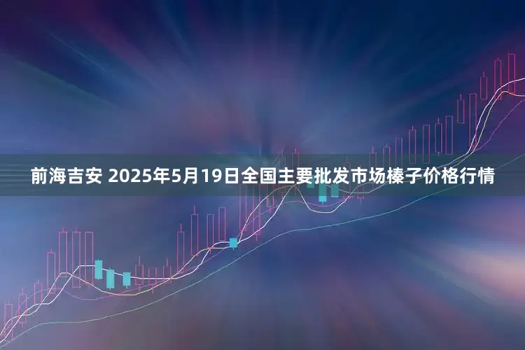 前海吉安 2025年5月19日全国主要批发市场榛子价格行情
