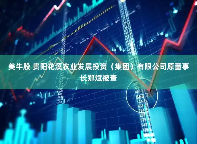 美牛股 贵阳花溪农业发展投资（集团）有限公司原董事长郑斌被查